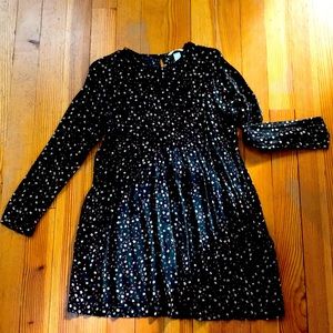 H&M long-sleeved pintucked shirt dress with floral pattern